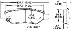 Bremsklötze Hinten - Brakepads Rear  Camaro V6 10-14